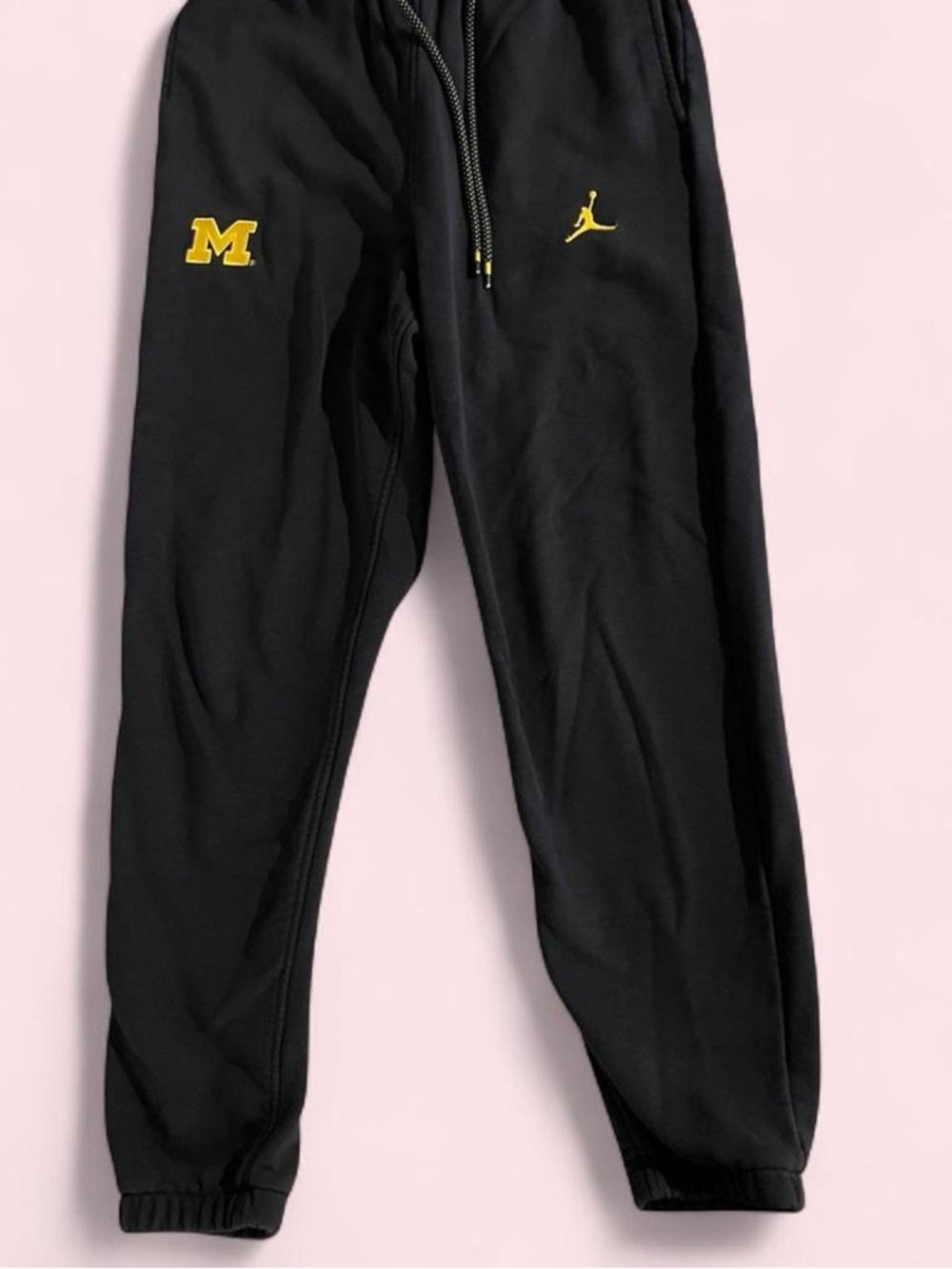 Jordan Sweatpants Men’s Small navy Joggers Jumpman Michigan